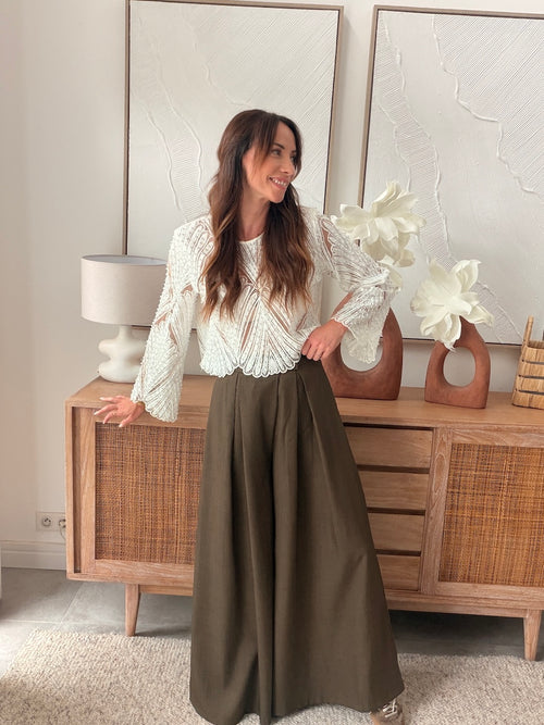 PANTALON LEA MARRON