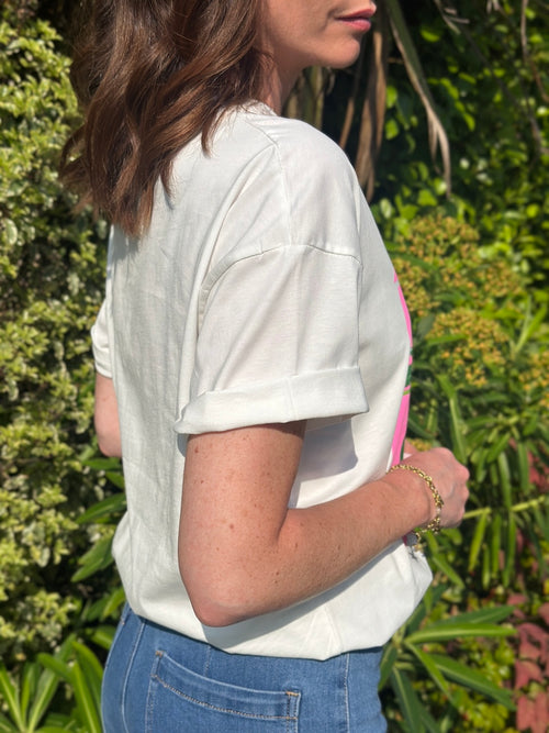 TEE SHIRT CAPRI BLANC