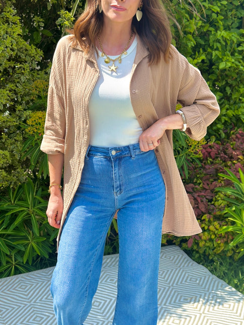 CHEMISE KELLY TAUPE