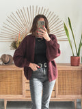 GILET LYNA BORDEAUX