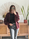 GILET LYNA BORDEAUX