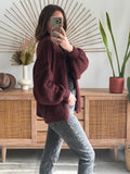 GILET LYNA BORDEAUX