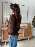 GILET TIARA CHOCOLAT