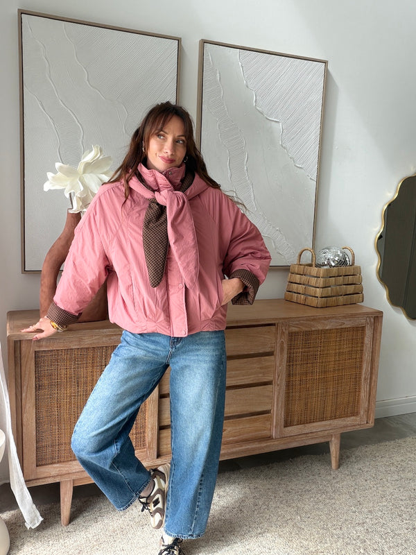 VESTE MADDIE VIEUX ROSE