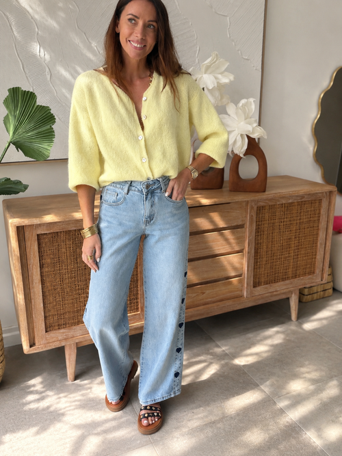JEANS COEURS DENIM