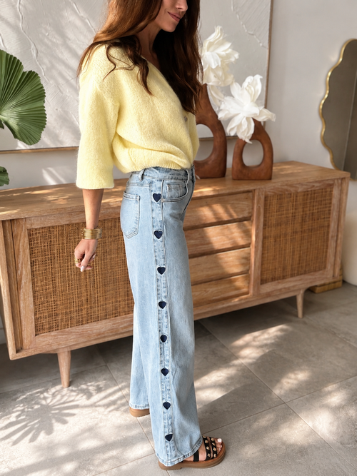 JEANS COEURS DENIM