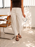 JEANS PETITS POIS BLANC