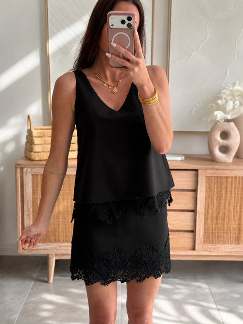 TOP BIANCA NOIR