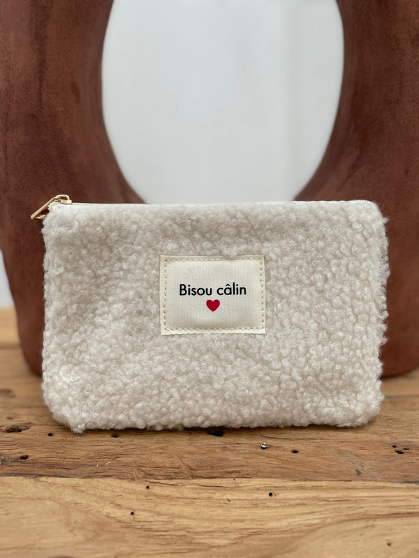 POCHETTE BISOUS CALIN ECRU