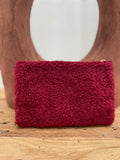 POCHETTE BORDEAUX COEUR LEOPARD