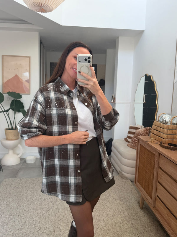 CHEMISE KELINA MARRON