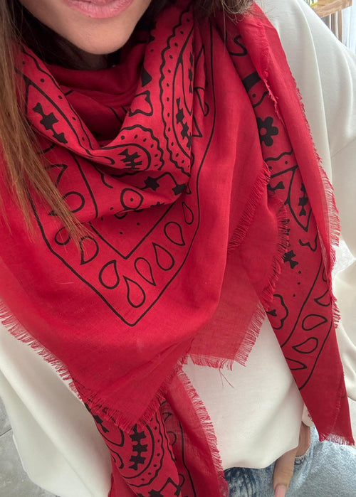 FOULARD LINETTE ROUGE