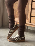 Chaussettes hautes femme douces et chaudes marron – WINTER – photo 2