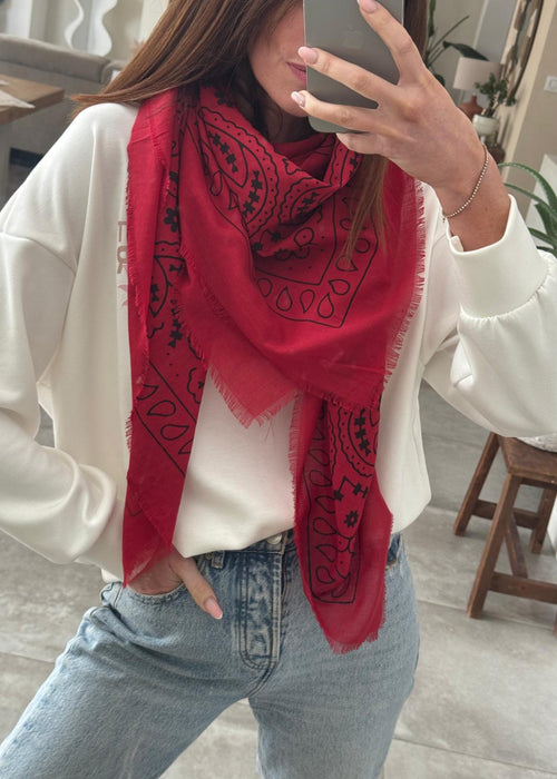 FOULARD LINETTE ROUGE
