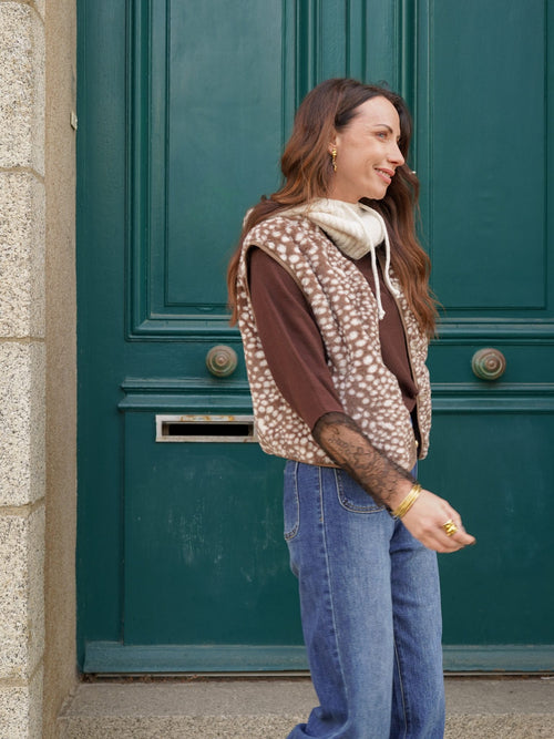 Gilet sans manches tacheté – GILET AZILIS – TAMASHOP – vue 9