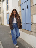 Jean bleu coupe ample taille haute délavé – CHRISSY – photo 6