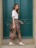 Jupe-short asymétrique à carreaux – JUPE SHORT MERYL – TAMASHOP – vue 10