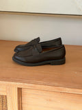 Mocassins femme chocolat simili cuir bout arrondi – GINY – photo 2