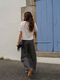Pantalon à carreaux coupe droite taille élastiquée – ROBY – photo 13