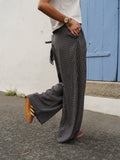 Pantalon à carreaux coupe droite taille élastiquée – ROBY – photo 16