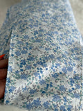 Pantalon fluide coupe ballon bleu et blanc 2 poches – FLORA – photo 2