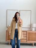 Parka longue beige déperlante doublure douce – THEA – photo 3