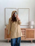 Parka longue beige déperlante doublure douce – THEA – photo 7