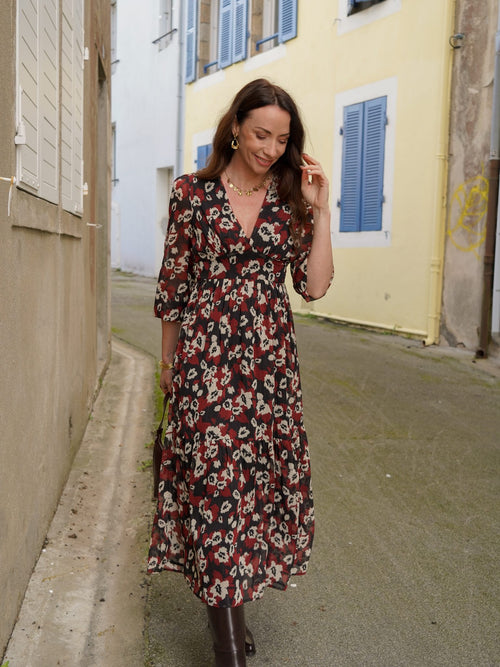 Robe midi fleurie – ROBE NALA – TAMASHOP – vue 5