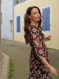 Robe midi fleurie – ROBE NALA – TAMASHOP – vue 6