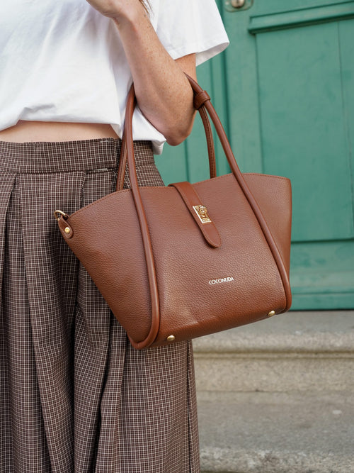 Sac cabas camel – SAC DORIANA CAMEL – TAMASHOP
