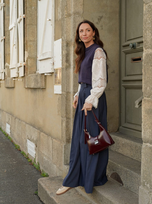 Sac porté épaule bordeaux – SAC LYNA – TAMASHOP – vue 5