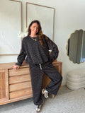 Sweat femme léopard ton sur ton bandes contrastantes – CLEMENCE – photo 2