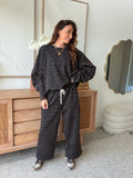 Sweat femme léopard ton sur ton bandes contrastantes – CLEMENCE – photo 4