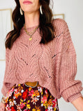 PULL INA VIEUX ROSE