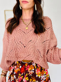 PULL INA VIEUX ROSE