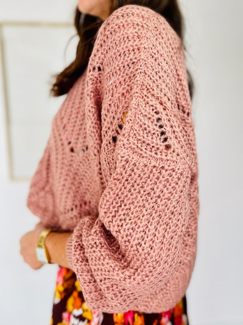 PULL INA VIEUX ROSE